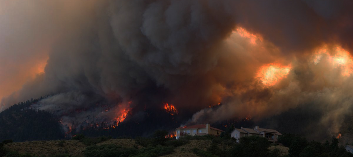 California wildfire and property damage